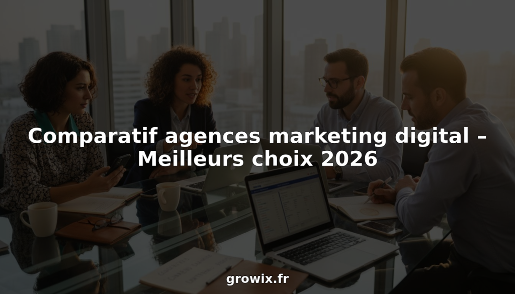 Comparatif agences marketing digital – Meilleurs choix 2026