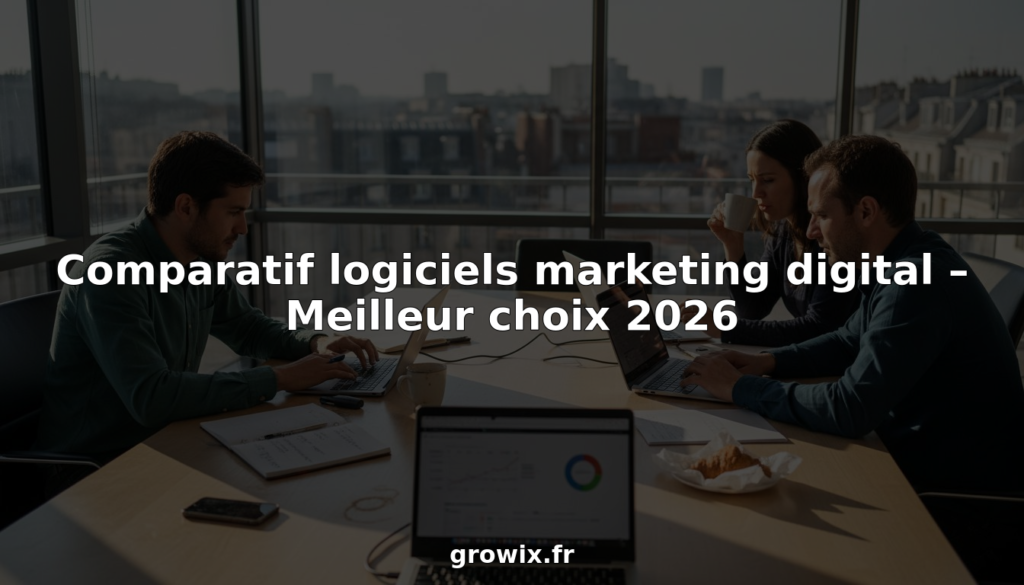 Comparatif logiciels marketing digital – Meilleur choix 2026